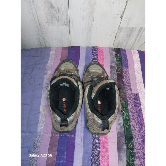 Merrell Women's Moab 2 Mid Vent Mid Hiking Boots Bracken/Purple Size 6.5, J06050 - Picture 10 of 13